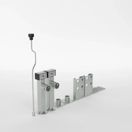 2 picioare de sprijin RSR + elemente de montaj
