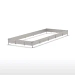 Obloane pentru remorci din aluminiu 6021/600 H300 UNIVERSAL, set: față, spate, stânga, dreapta