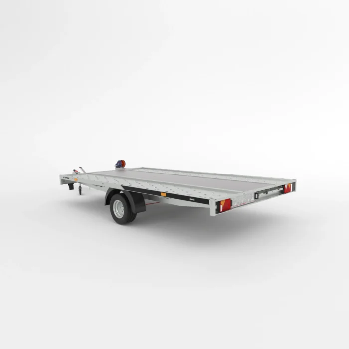 Remorcă transport auto Martz GT KIPPBAR 360 S 1,5T - Podea LOHR + placaj - imagine 2