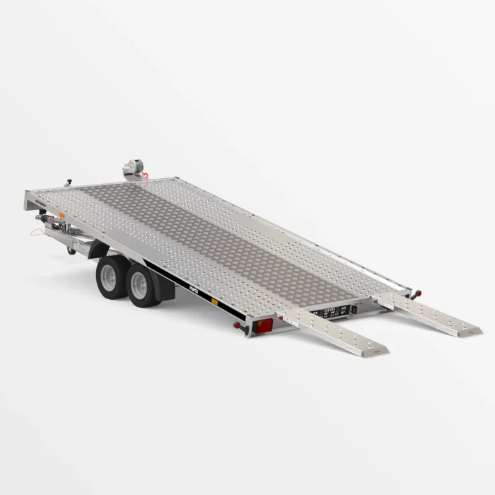 Remorcă transport auto Martz GT KIPPBAR 400/2 S 2,7T - Podea Oțel perforat - imagine 2
