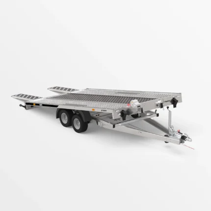 Remorcă transport auto Martz GT KIPPBAR 400/2 S 2,7T - Podea Oțel perforat + placaj