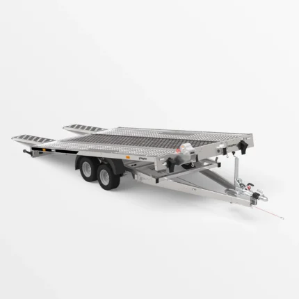Remorcă transport auto Martz GT KIPPBAR 400/2 S 3T - Podea Oțel perforat + placaj