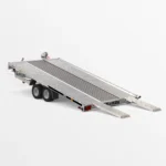 Remorcă transport auto Martz GT KIPPBAR 400/2 S 3T - Podea Oțel perforat + placaj - imagine 2