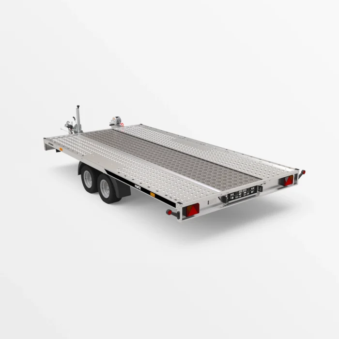 Remorcă transport auto Martz GT KIPPBAR 400/2 S 3T - Podea Oțel perforat + placaj - imagine 4