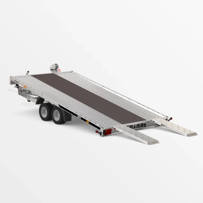Remorcă transport auto Martz GT KIPPBAR 400/2 S 3T - Podea LOHR + placaj - imagine 2
