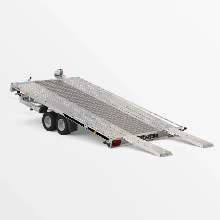Remorcă transport auto Martz GT KIPPBAR 400/2 S 3T - Podea Oțel perforat - imagine 2