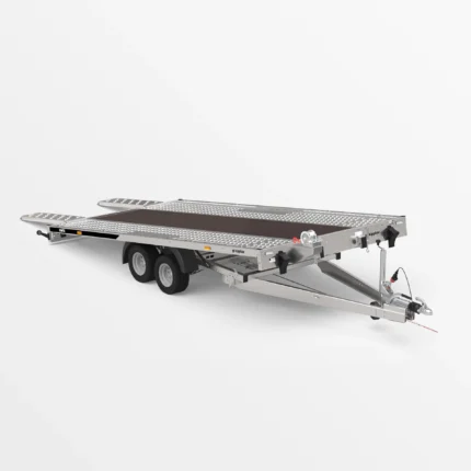 Remorcă transport auto Martz GT KIPPBAR 450/2 S 2,7T - Podea LOHR + placaj