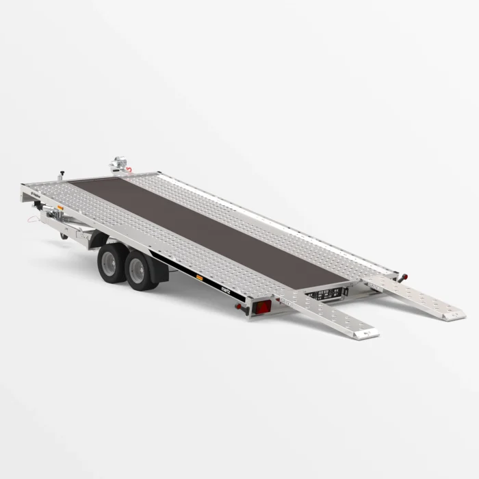 Remorcă transport auto Martz GT KIPPBAR 450/2 S 2,7T - Podea LOHR + placaj - imagine 2