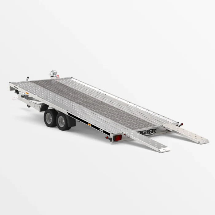 Remorcă transport auto Martz GT KIPPBAR 450/2 S 2,7T - Podea Oțel perforat - imagine 2