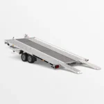 Remorcă transport auto Martz GT KIPPBAR 450/2 S 2,7T - Podea Oțel perforat + placaj - imagine 2