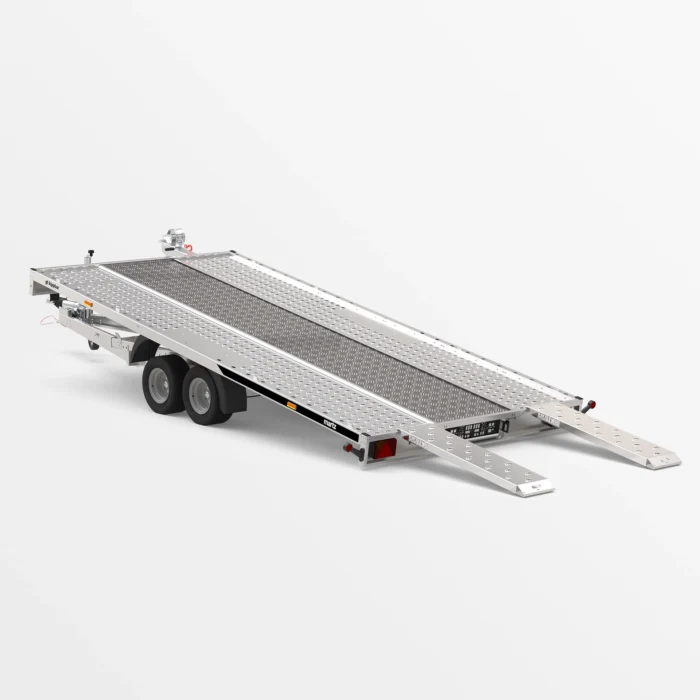 Remorcă transport auto Martz GT KIPPBAR 450/2 S 2,7T - Podea Oțel perforat + placaj - imagine 2