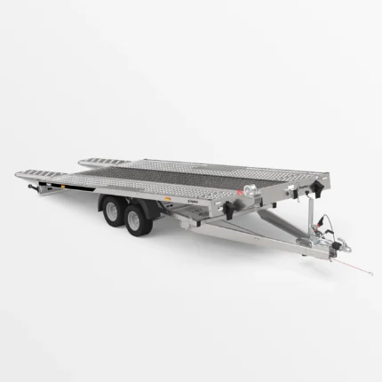 Remorcă transport auto Martz GT KIPPBAR 450/2 S 3T - Podea Oțel perforat + placaj