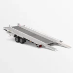 Remorcă transport auto Martz GT KIPPBAR 450/2 S 3T - Podea Oțel perforat + placaj - imagine 2
