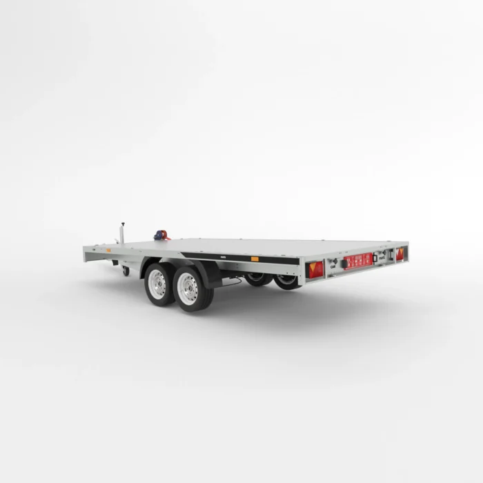 Remorcă transport auto Martz GT PLATEAU 400/2 S 3,5T - Podea Aluminiu - imagine 2