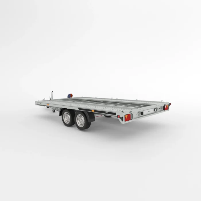 Remorcă transport auto Martz GT PLATEAU FULL ALU 400 3,5T - Podea LOHR - imagine 2