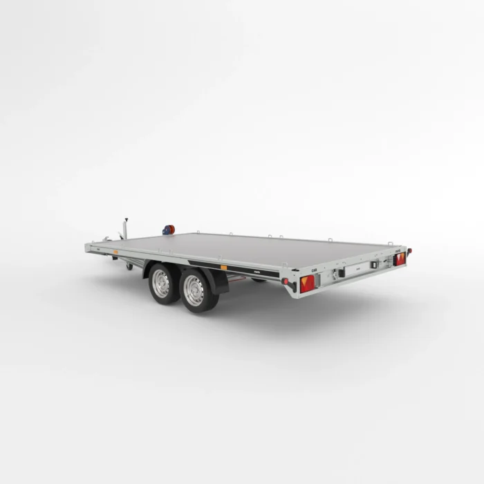 Remorcă transport auto Martz GT PLATEAU FULL ALU 400 3,5T - Podea placaj - imagine 2
