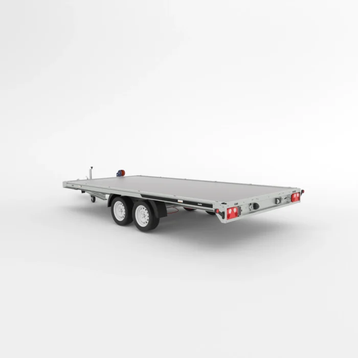 Remorcă transport auto Martz GT PLATEAU FULL ALU 450 3,5T - Podea placaj - imagine 2