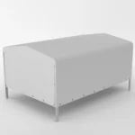 Prelată înaltă cu cadru pentru remorci 2012/201 H800 UNI gri WOOD / HOLZ - imagine 2