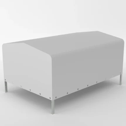 Prelată înaltă cu cadru pentru remorci 2612/264 H800 UNI gri WOOD / HOLZ