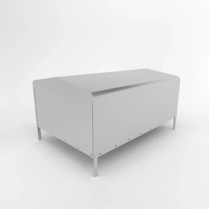 Prelată înaltă cu cadru pentru remorci 2615/265 H800 UNI gri - imagine 2