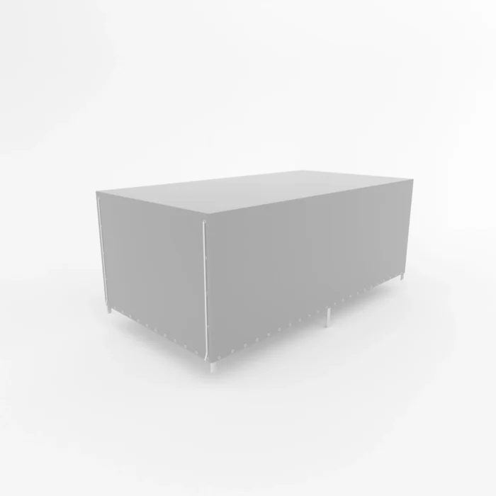 Prelată înaltă cu cadru pentru remorci 4521/450 H-1500 gri - imagine 2
